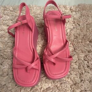 Madden Girl Pink Wedge Sandals